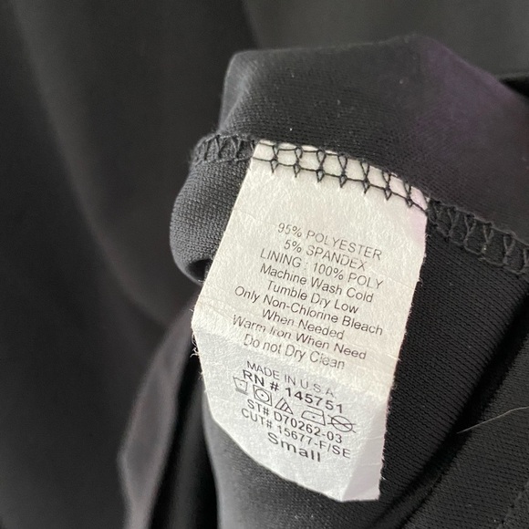 Women’s Altar’d State Black V-Neck Tiered Long Sleeve Mini Dress Size Small - Picture 5 of 5